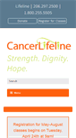 Mobile Screenshot of cancerlifeline.org